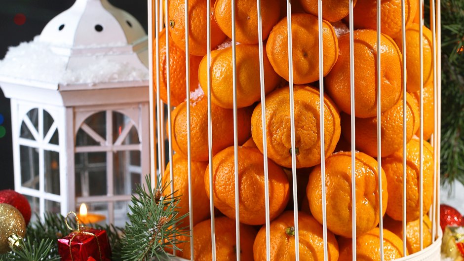 Спальня в оранжевых тонах