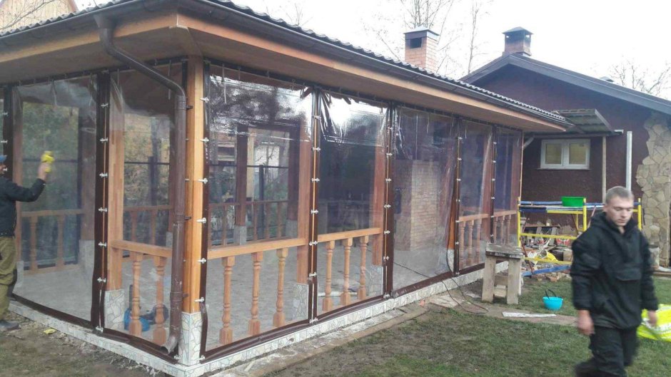 Прозрачные уличные шторы