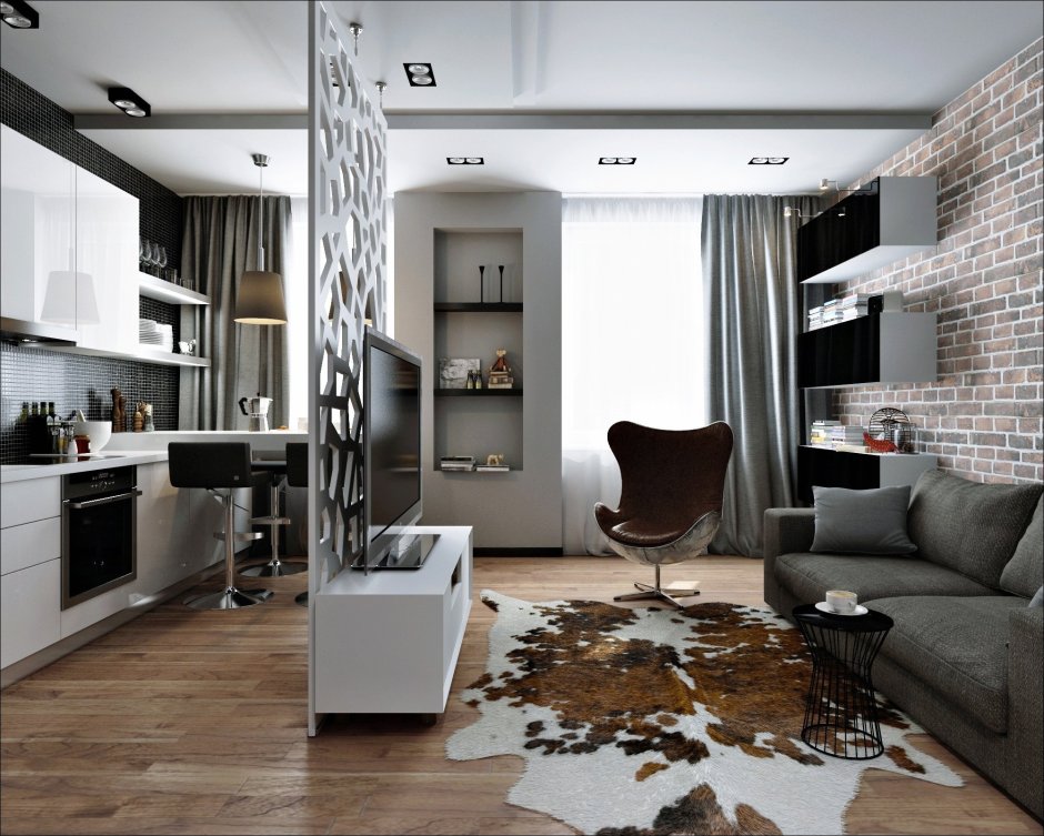 Планировка студия 30м 30 кв