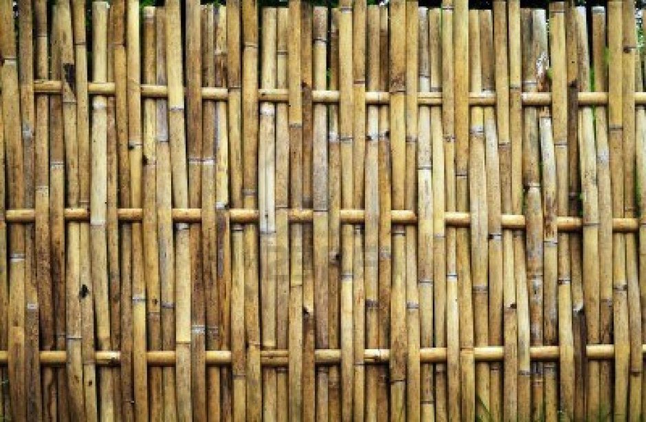 Плетень из бамбука