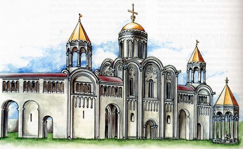 Дворец Андрея Боголюбского в Боголюбово 12 век