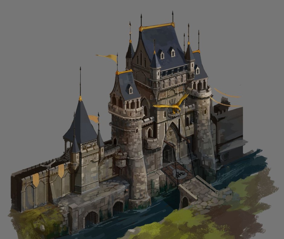 Сторожевая башня Средневековая диорама