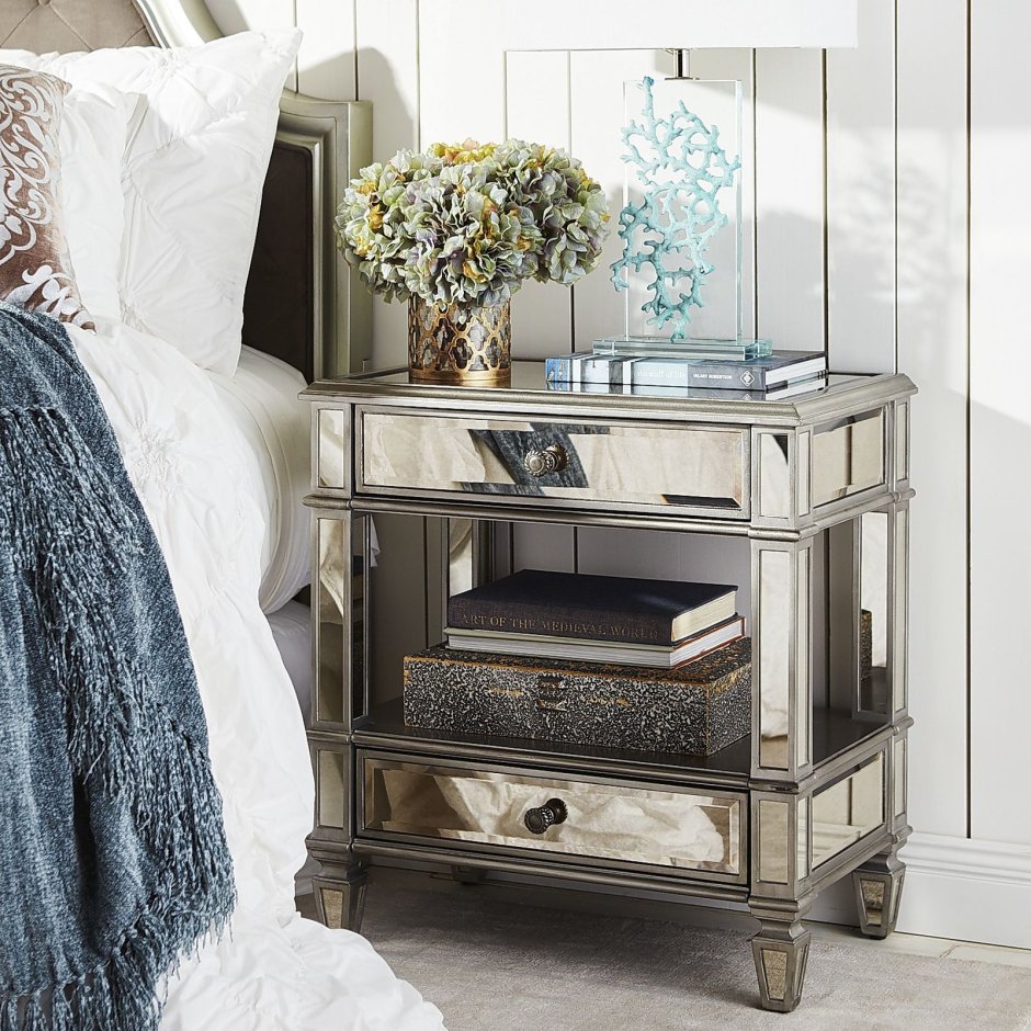 Laura Ashley Mirrored Furniture тумбочка зеркальная