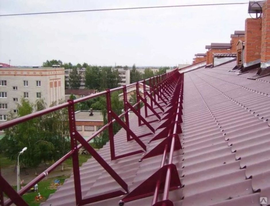 Ограждение кровли МЕТАЛЛПРОФИЛЬ ок-h600х1860