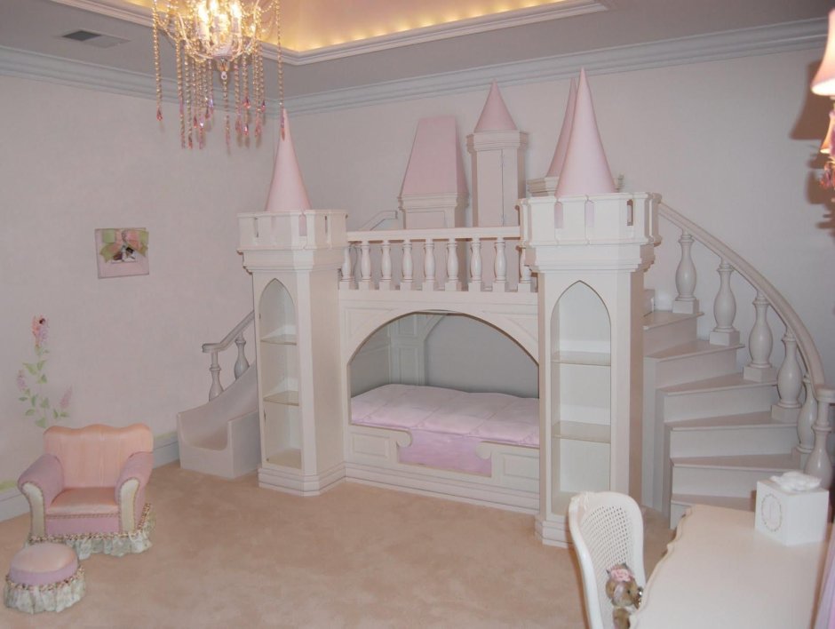 Комната для девочки в стиле замка