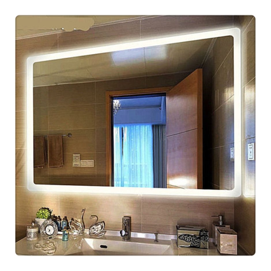 Освещение в ванную комнату над зеркалом
