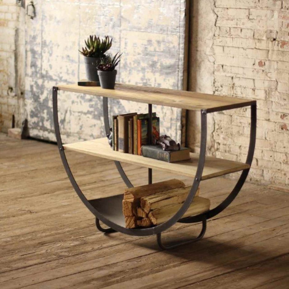 Дизайнерская мебель из металла и дерева