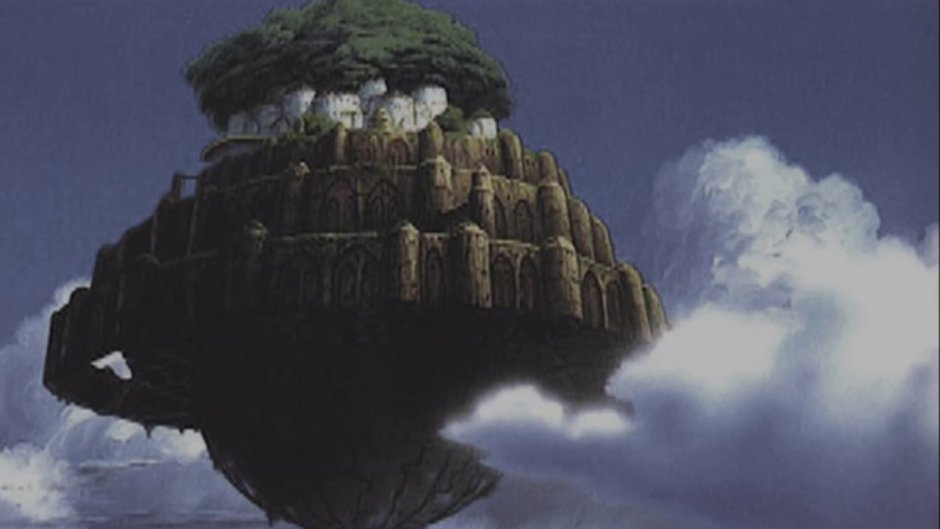 Небесный замок Лапута аниме город