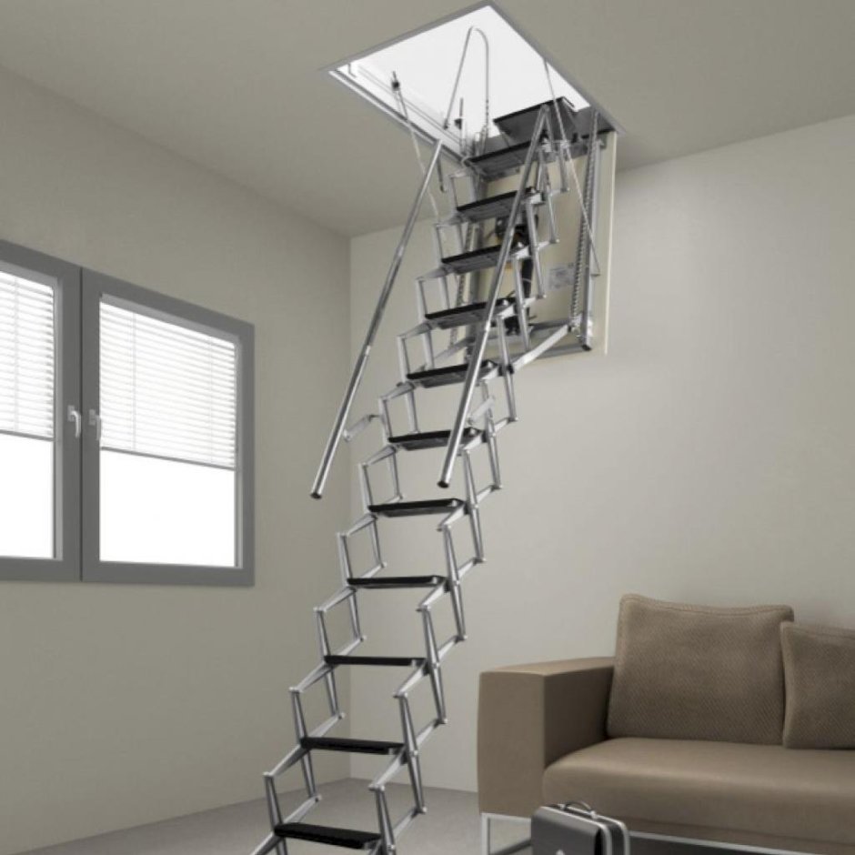 Чердачные лестницы с электроприводом Fantozziscale