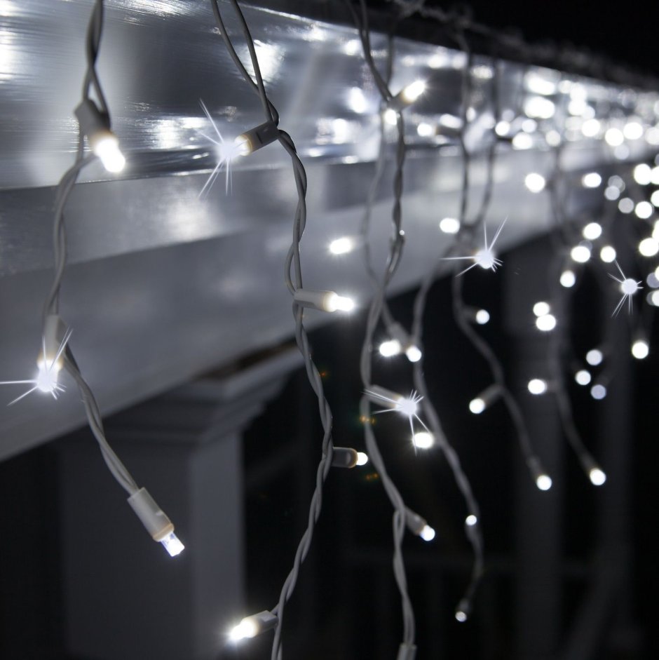 Silver wire Lights гирлянда