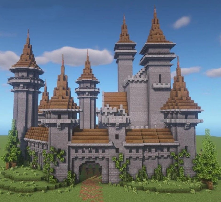 Средневековый город 3d Diorama концепт