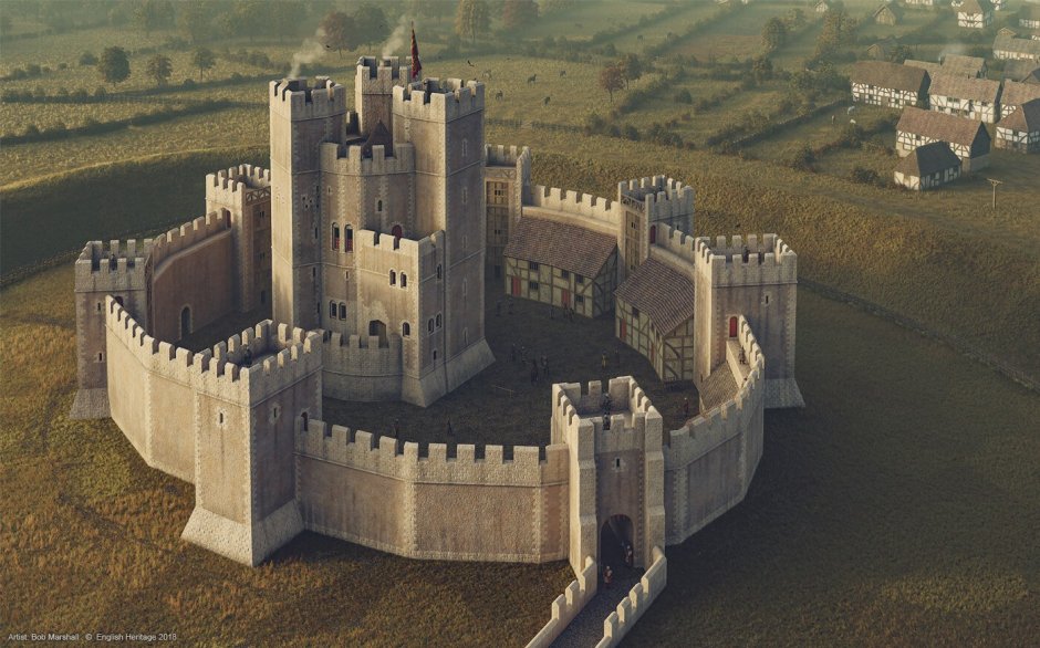 Замки средневековья референс