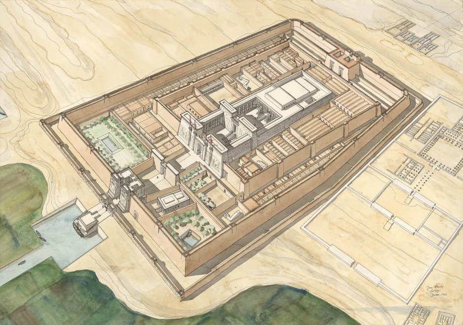 Храм Мединет-Абу реконструкция