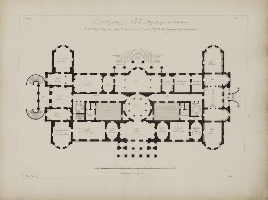 План усадебного дворца