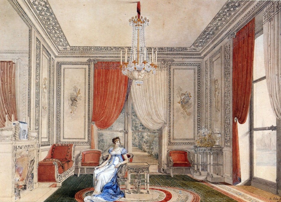 Комната в стиле Ампир 19 века