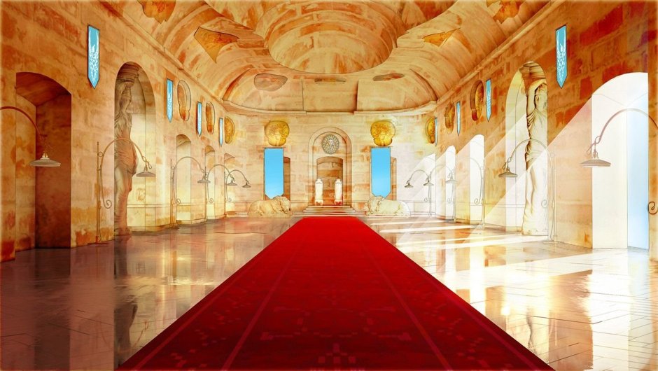 Тронный зал дворца Египта
