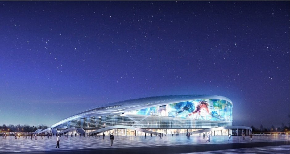 Хоккейная Арена вид со льда