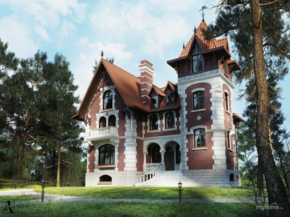 Стиль Фейхтвангер Чехия архитектура особняк-замок