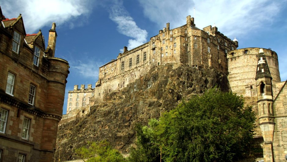 Edinburgh Castle вид на город