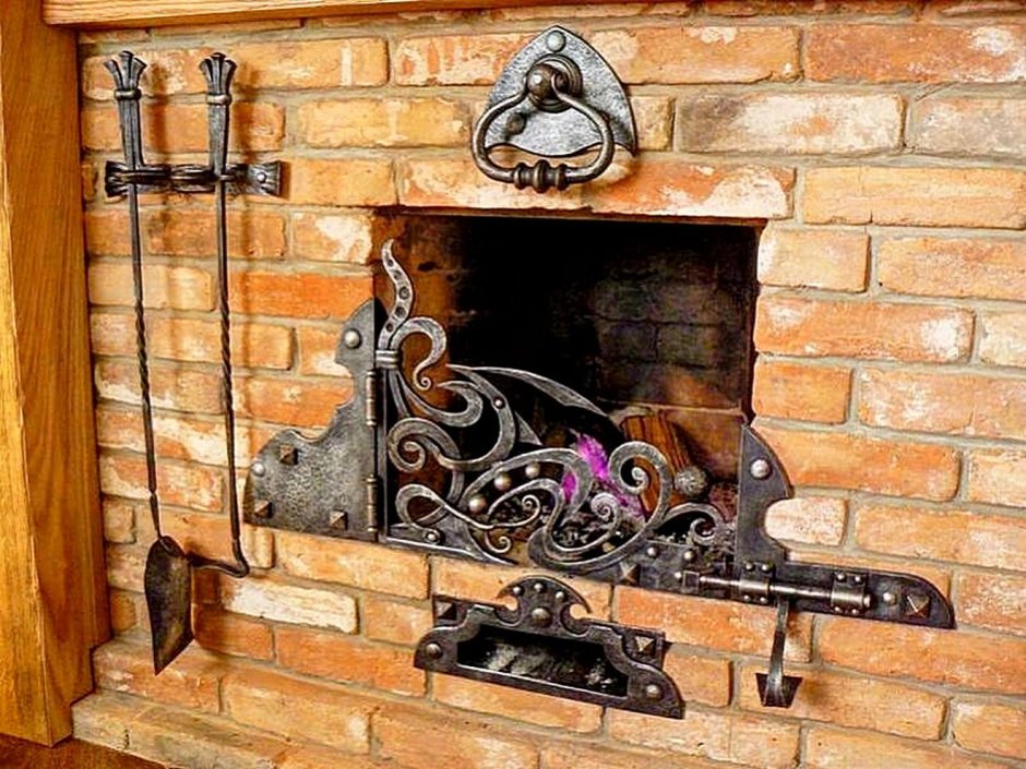 Кованый камин