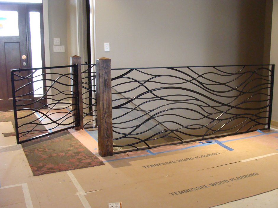 Кованые ограждения в стиле лофт