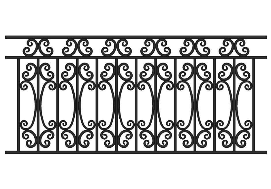 Ограждения металлические кованые