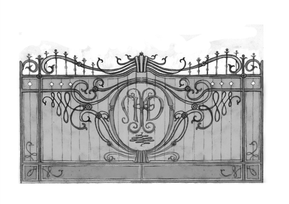 Рисунки кованых ворот