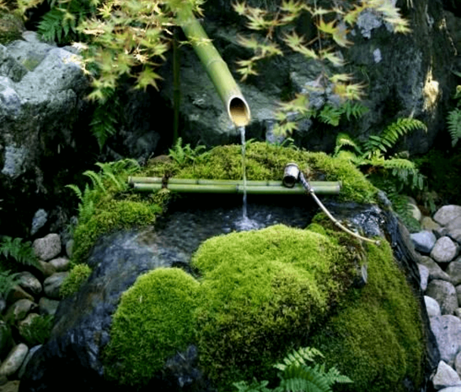 Цукубаи в японском саду