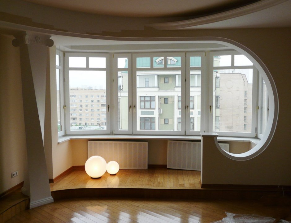 Балкон совмещенный с комнатой