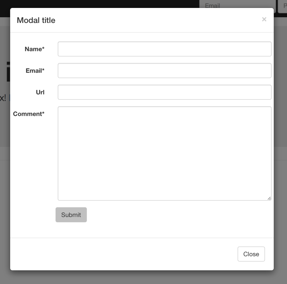 Bootstrap login form