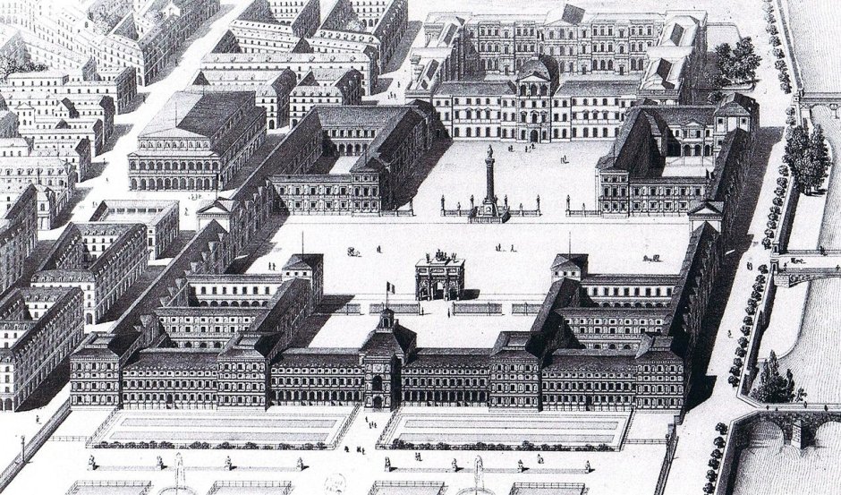 Дворец Тюильри в Париже 18 век