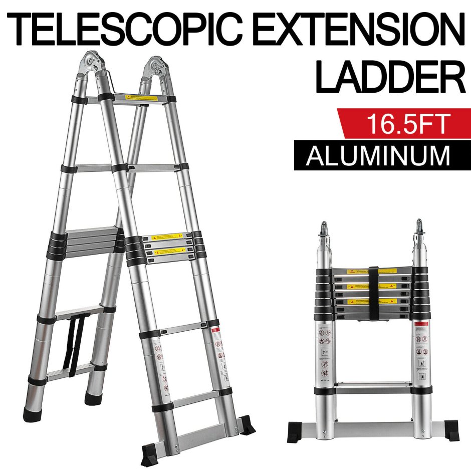 Telescopic Extension Ladder 3.8m