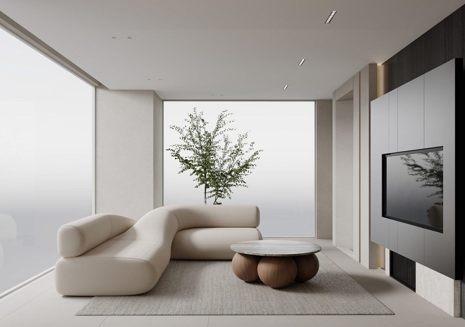 Дзен дизайн интерьера 3 комнатной