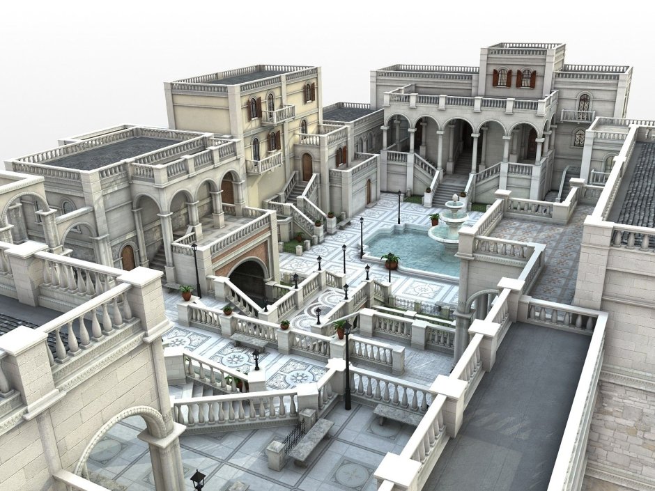Castle Courtyard Concept Art