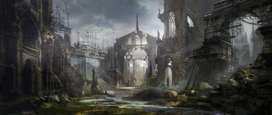 Разрушенный Эльфийский город