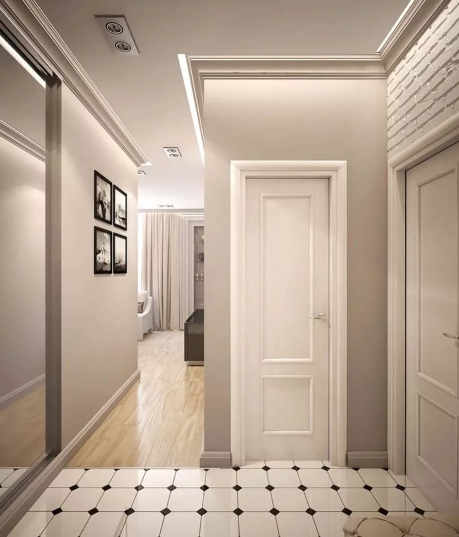 Современный дизайн коридора в квартире