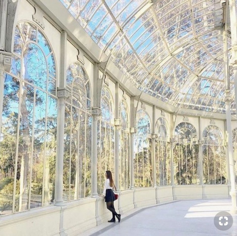 Palacio de Cristal Хрустальный дворец Мадрид Испания