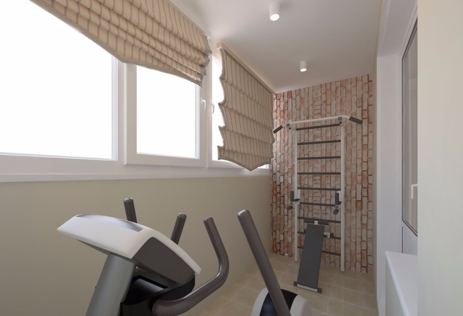 Спортзал на лоджии