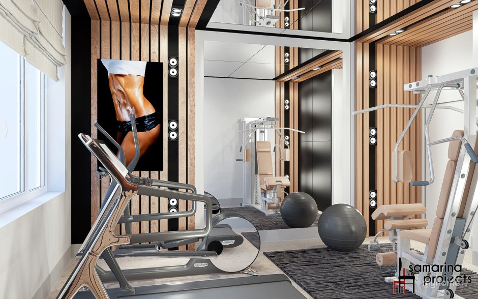 Тренажерная зона в квартире