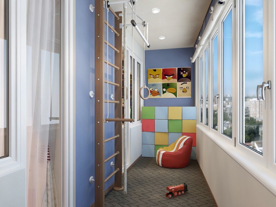 Лоджия под детскую комнату