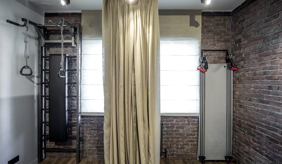 Спортивный уголок в стиле лофт