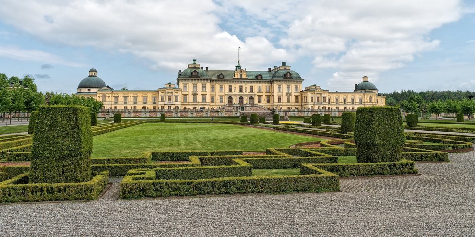 Королевский дворец в Стокгольме Швеция 2021 вид сверху