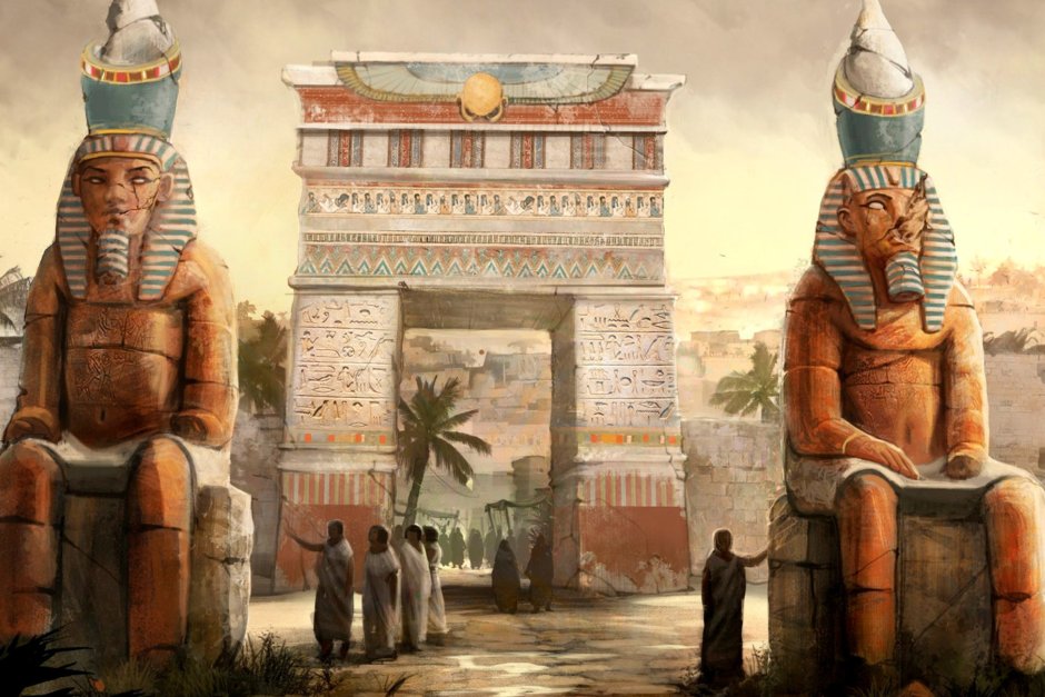 Дворец в Луксоре Египет