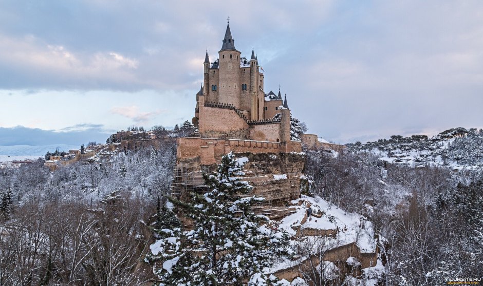 Алькасар Сеговии, Испания зима