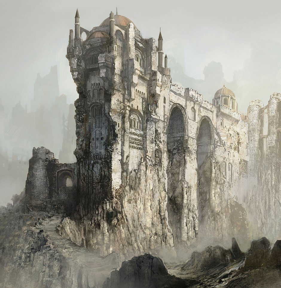 Dark Souls концепт арт локации