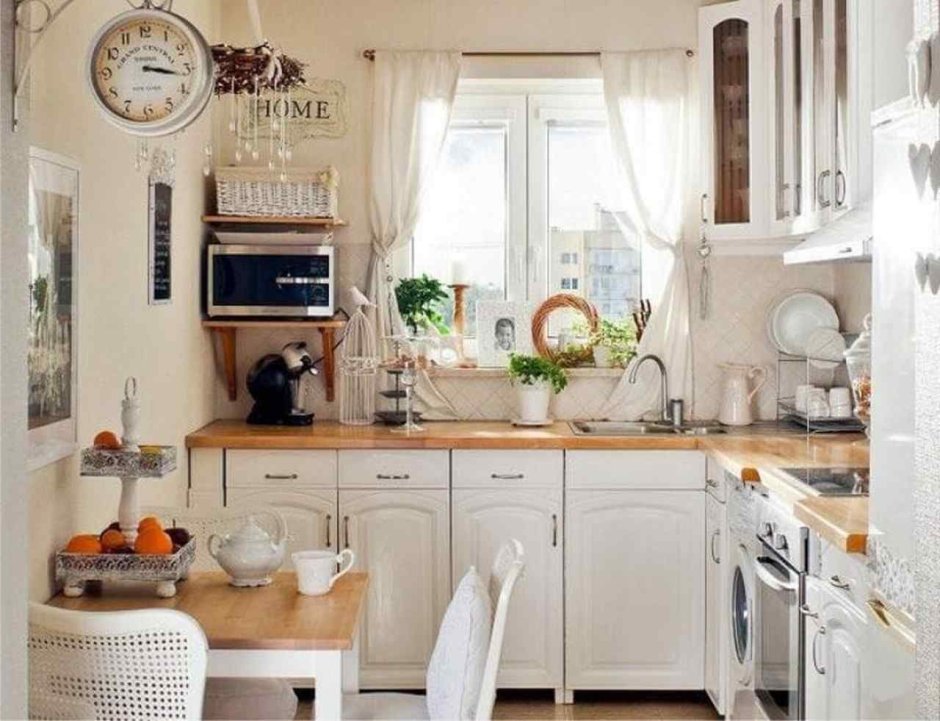 Маленькая кухня в стиле Прованс