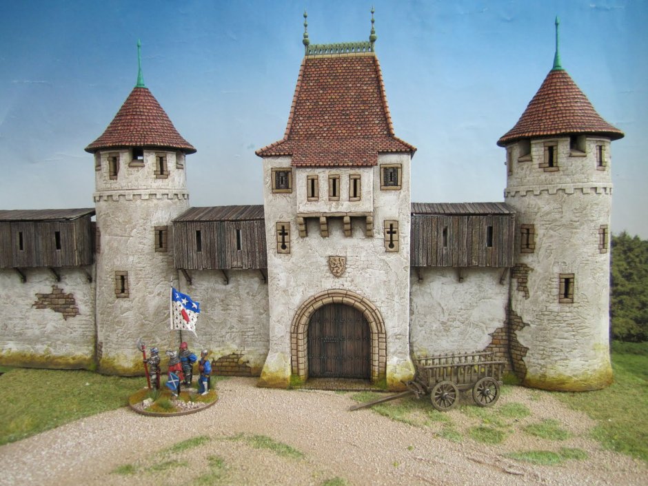 Главная башни ворота средневековые замки