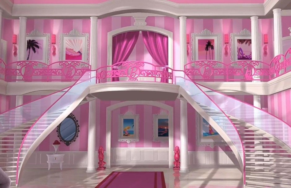 Розовый дом изнутри