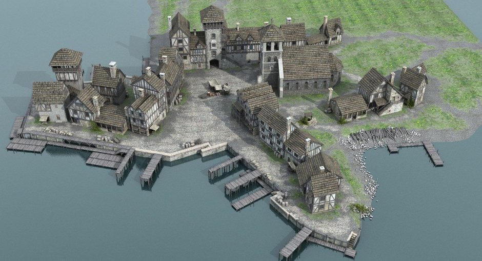 Medieval City карта майнкрафт