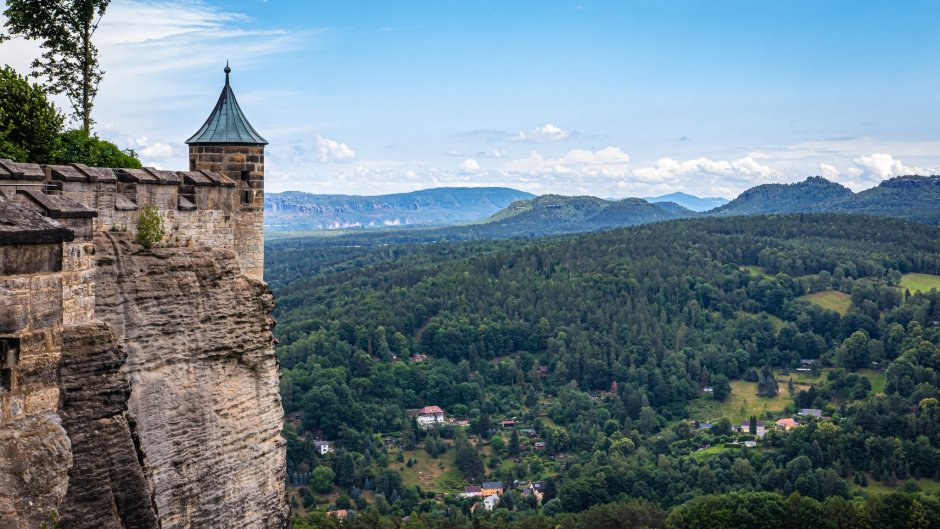 Саксония природа Германия